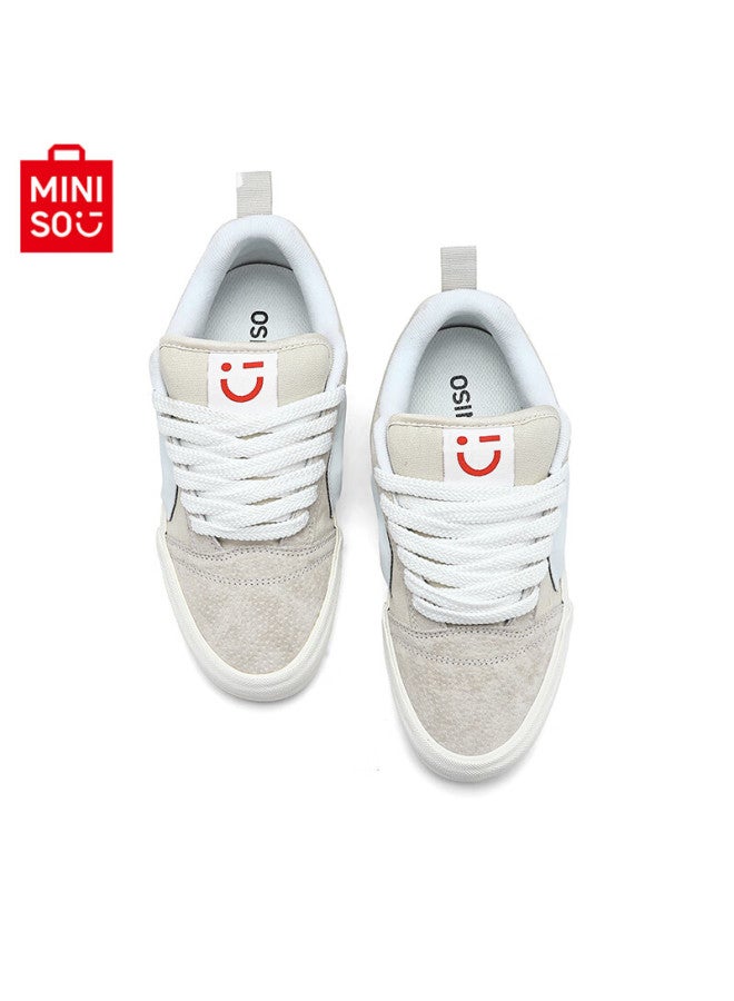 Miniso Men's Simple Versatile Sneakers Women's Shoes Autumn New National Trend Couple Casual Sneakers Off-white Size 41 - Image 2