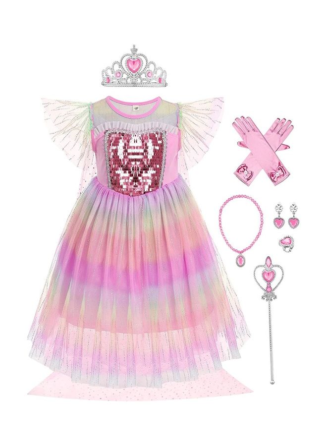نيبمينينت 7-Piece Princess Costume And Accessories Set 110cm - Image 1
