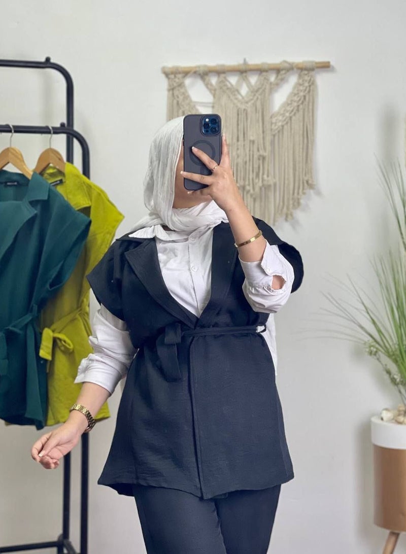 بيوريتوبيا توينز بدون أكمام مع حزام  - Image 4