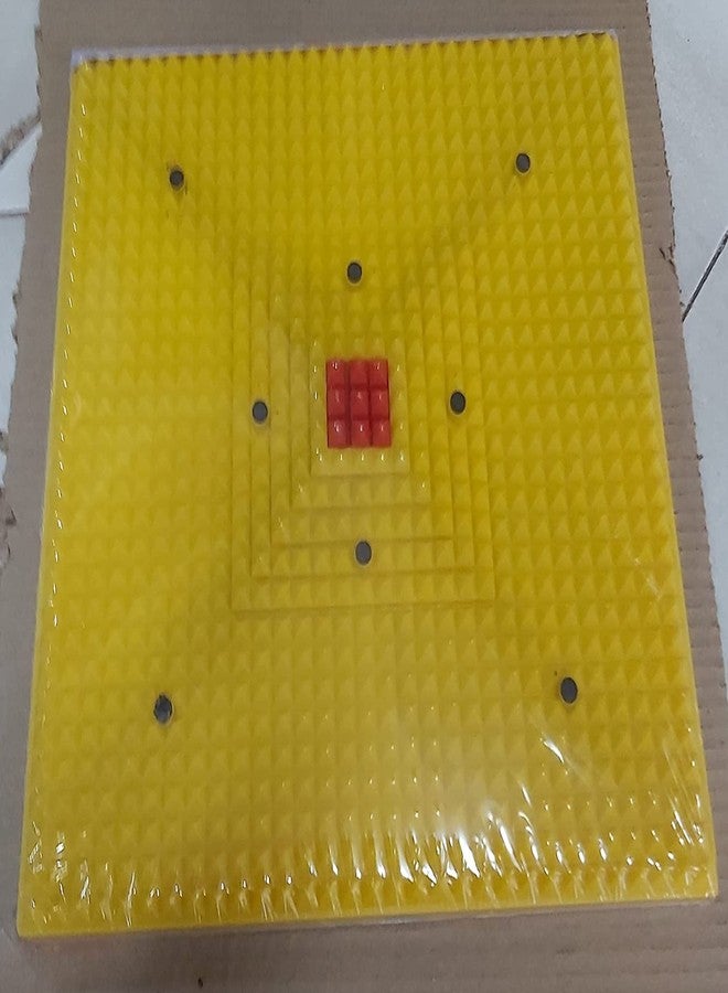 avyaan Acupressure Mat for Foot Pain Acupressure Mats Pointed Board Plate Pyramid Acupressure Pad for Foot Magnetic Energy Booster, Manual, Multi Color - Image 4