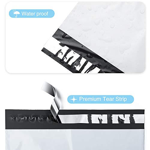 Fuxury Large Poly Mailers 24x24 Inch 100 Pcs, Waterproof Shipping Bags for Clothing, Strong Adhesive Shipping Envelopes for Small Business Suppliers, Self Seal Mailers Poly Bags Mailing Bags White - Image 3
