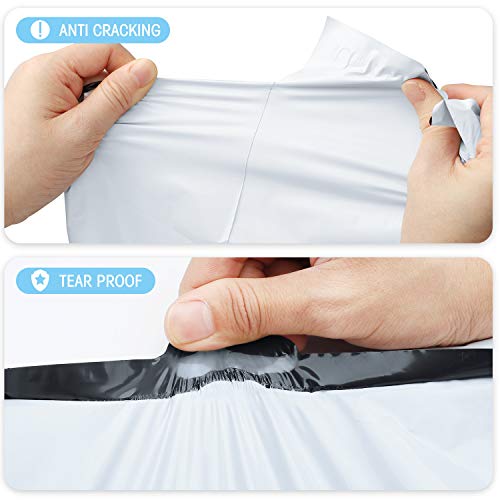 Fuxury Large Poly Mailers 24x24 Inch 100 Pcs, Waterproof Shipping Bags for Clothing, Strong Adhesive Shipping Envelopes for Small Business Suppliers, Self Seal Mailers Poly Bags Mailing Bags White - Image 4