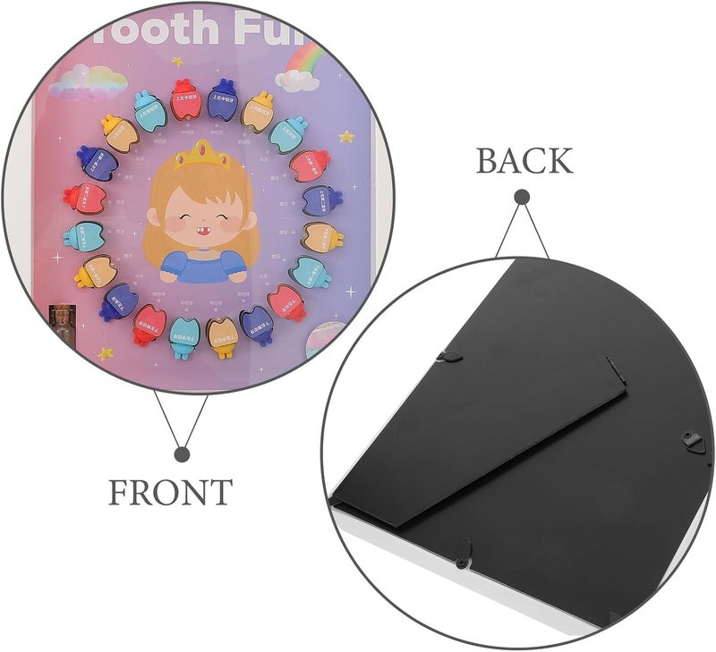 Teeth Keepsake Box Tooth Storage Organizer for Boys with Frame Nursery Décor Set - Image 3