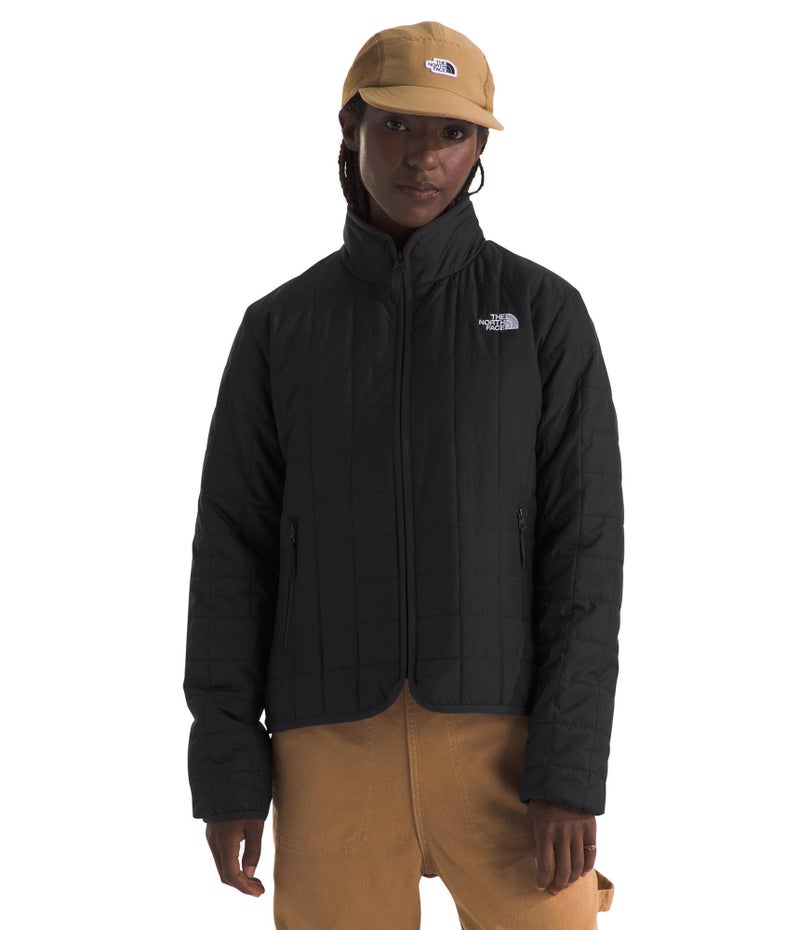 جاكيت insulated للنساء من THE NORTH FACE بحجم زائد قياسي مع طلاء مقاوم للماء جيوب يدوية بسحاب آمن TNF أسود كبير