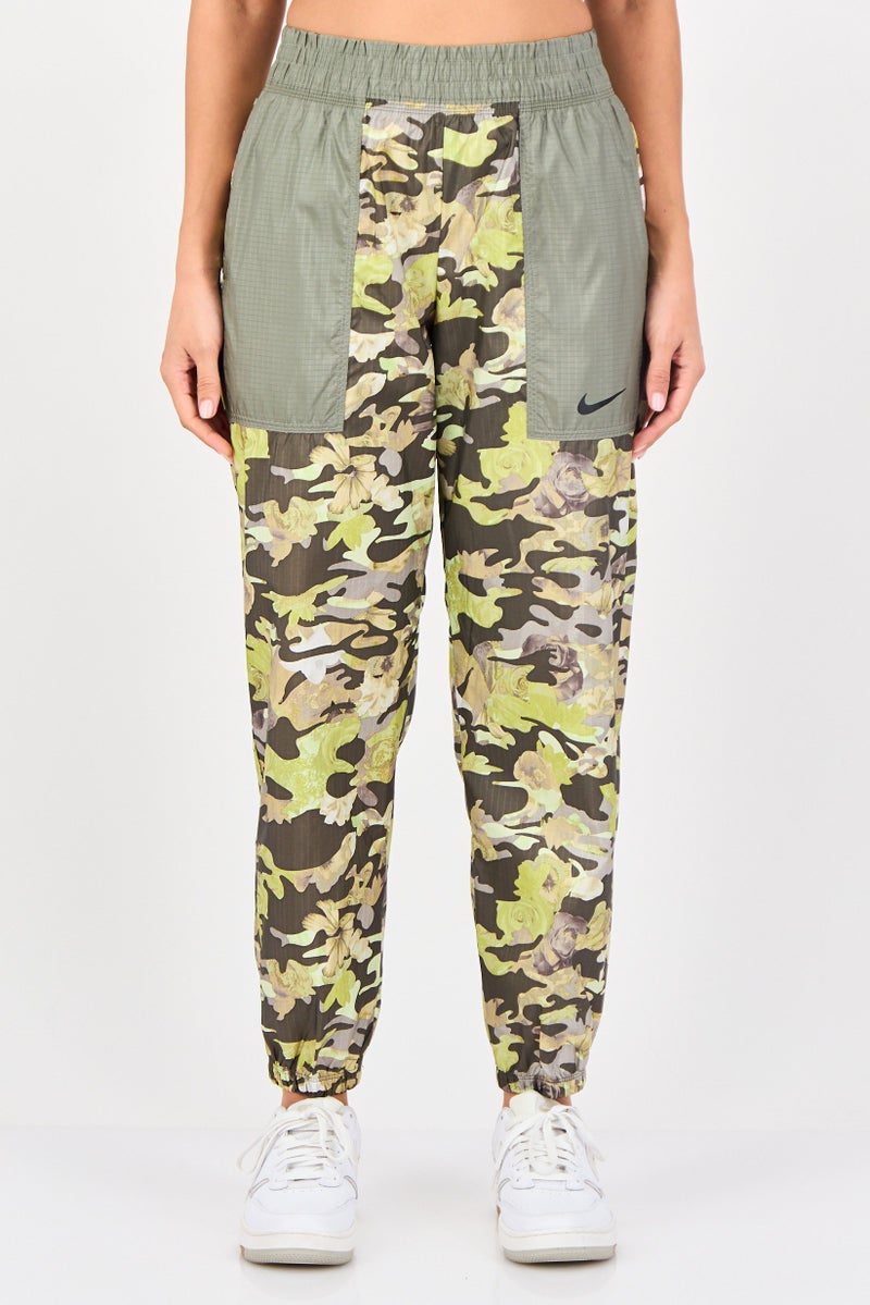Nike Women Standarad Fit Training Camouflage Jogger Pants, Multicolor - Image 1