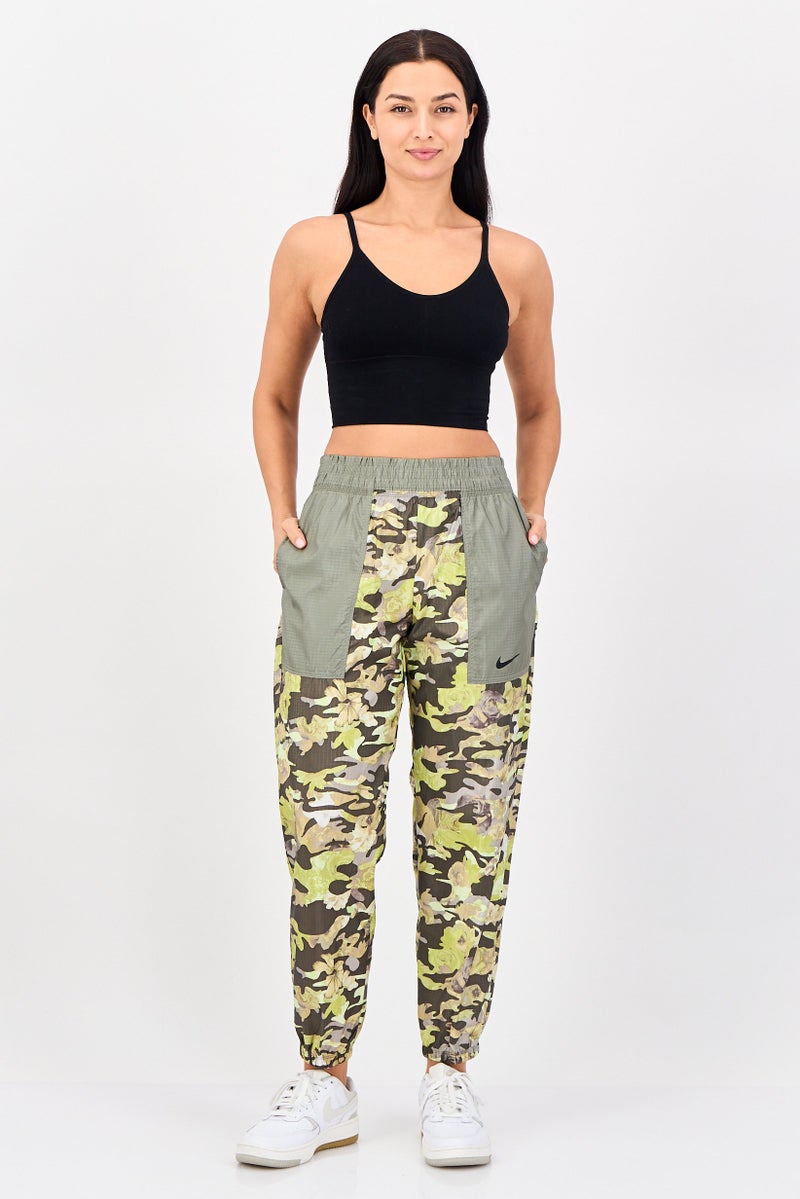 Nike Women Standarad Fit Training Camouflage Jogger Pants, Multicolor - Image 2