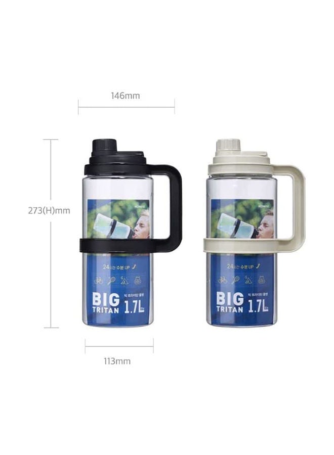 Komax Big Tritan Water Bottle 2L (Ivory) - Image 2