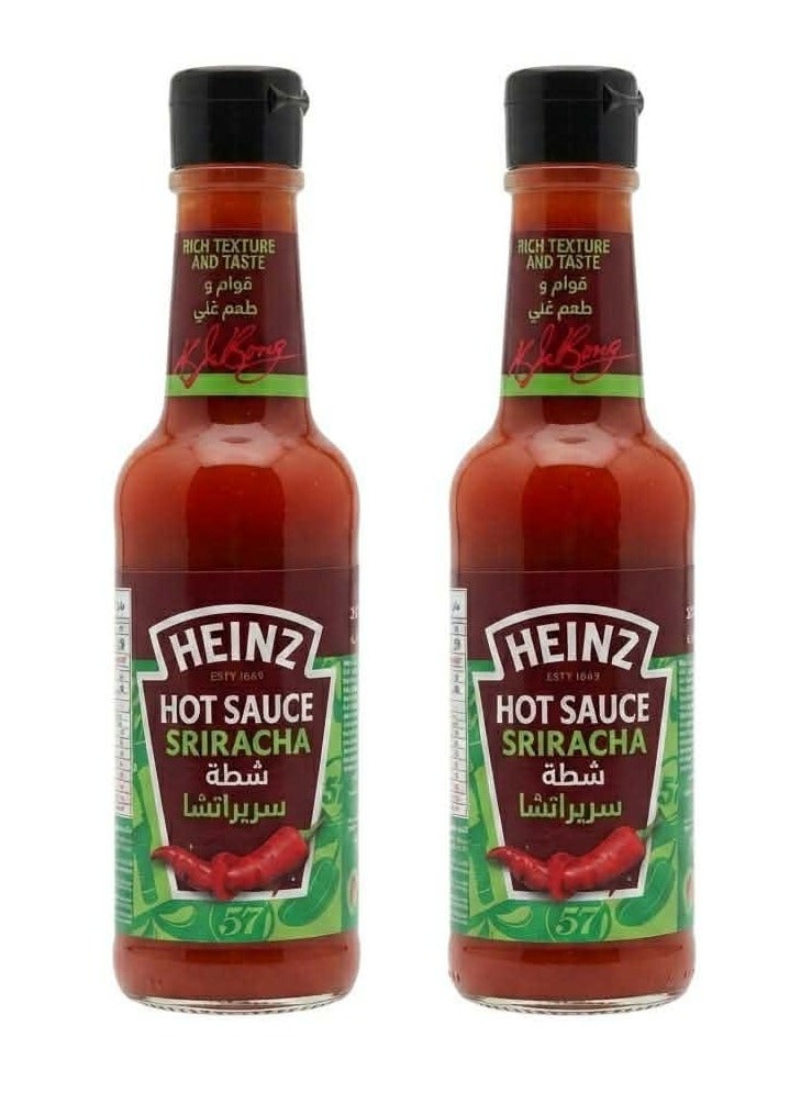Heinz Sriracha Hot Chili Sauce - 165g (Pack of 2) - Image 1