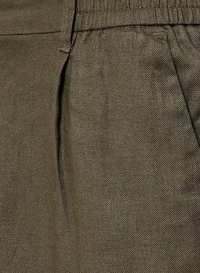 Splash FAV Smart Regular Fit Linen Blend Trousers