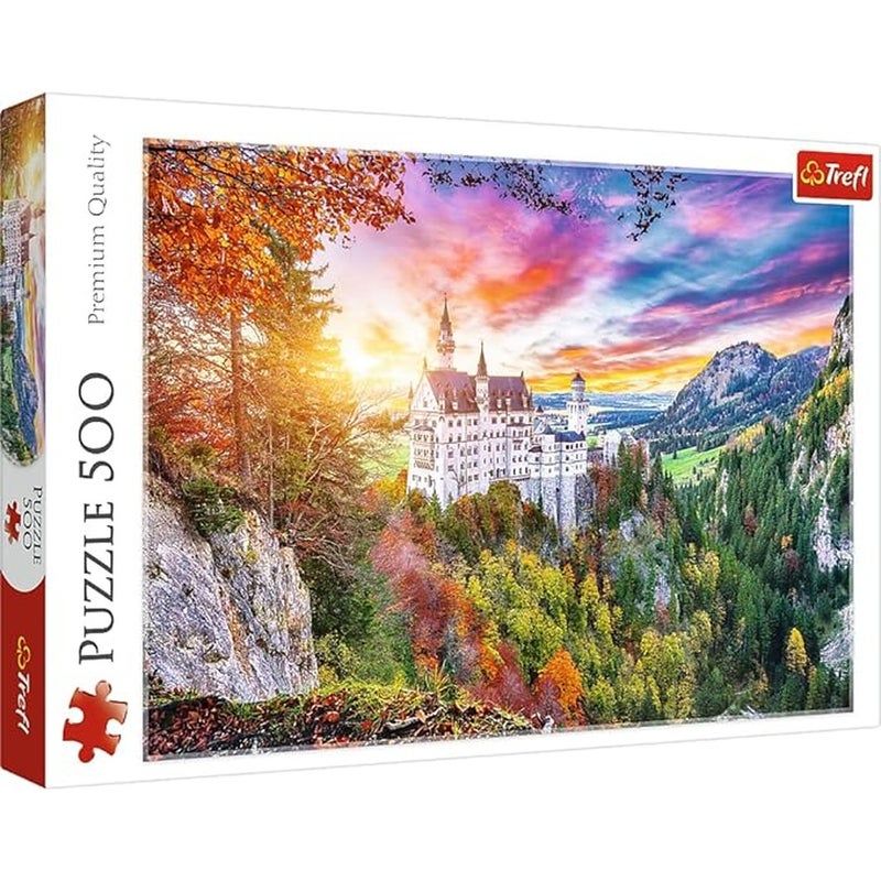Trefl - View of the Neuschwanstein Castle, Germany Puzzle 500 Pieces - 37427 - Image 1