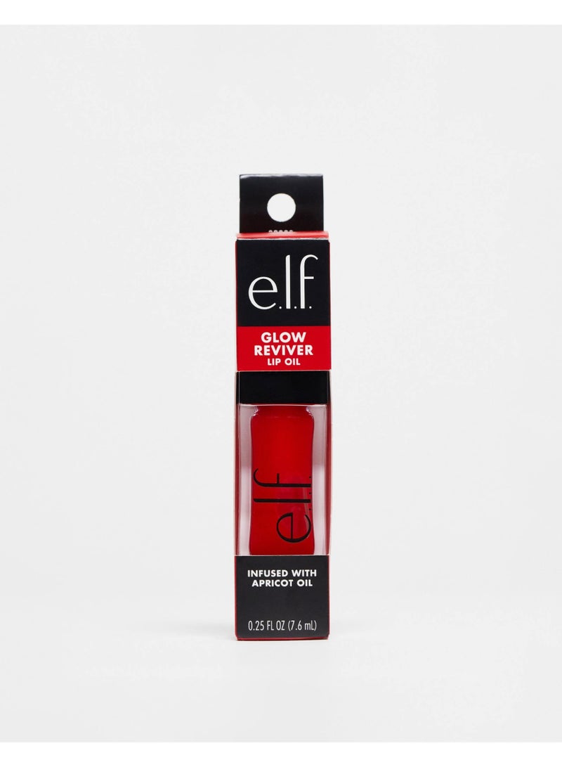 إلف زيت الشفاه المنعش، زيت شفاه مغذي ملون للحصول على لمسة نهائية شديدة اللمعان، مدعم بزيت الجوجوبا أحمر لذيذ - Image 2