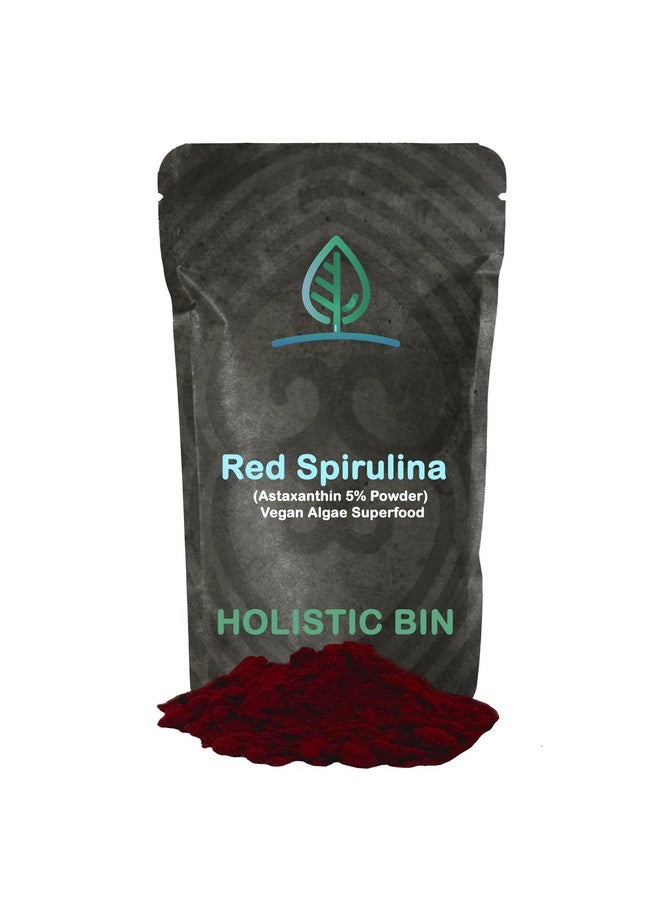 Holistic Bin Organic Astaxanthin Powder | Powerful Natural Antioxidant Supplement for Smoothies and Capsules | Whole Haematococcus Pluvialis Algae Supplement (20 Grams) - Image 1