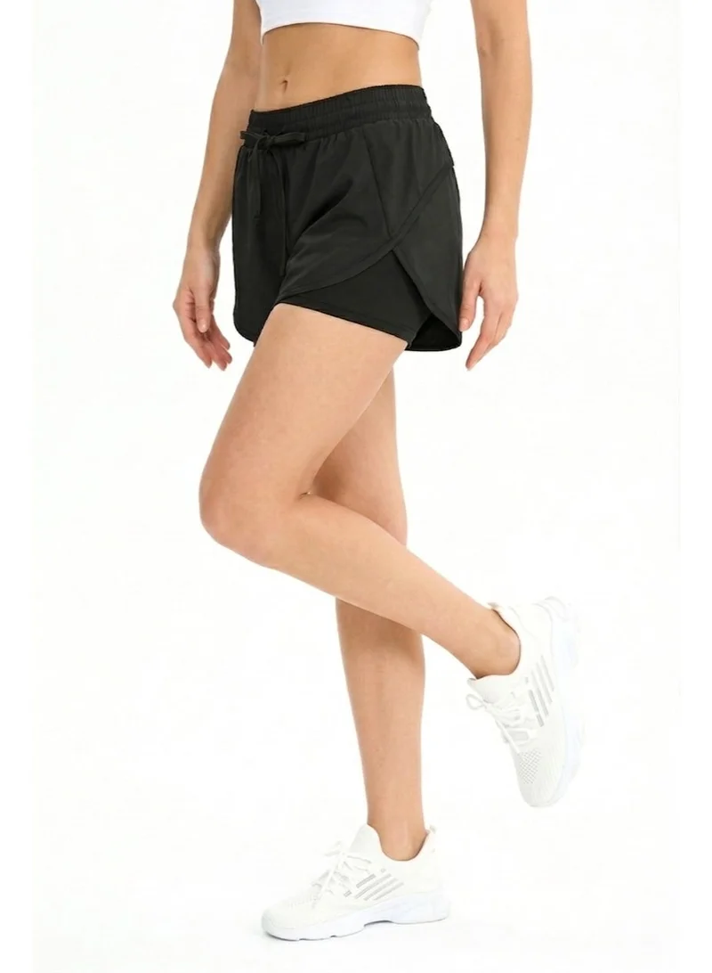 ثوجفيت SwiftStride Lightweight 2 in 1 shorts - Black - M
