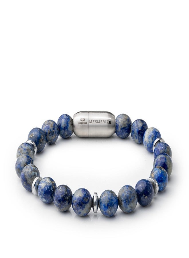 Mesmerize Lapis Lazuli Natural Stone Bracelet for Men with MagSnap2 Closure | Premium Stainless Steel, Splash-Proof, Gift Box Included (M) - Image 1