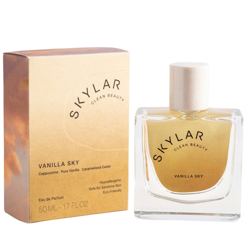 Skylar Vanilla Sky Eau de Parfum -Hypoallergenic & Clean Perfume for Women & Men, Vegan & Safe for Sensitive Skin- Notes of Cappuccino, Vanilla & Caramelized Cedar - 50mL /1.7 Fl oz - Image 1