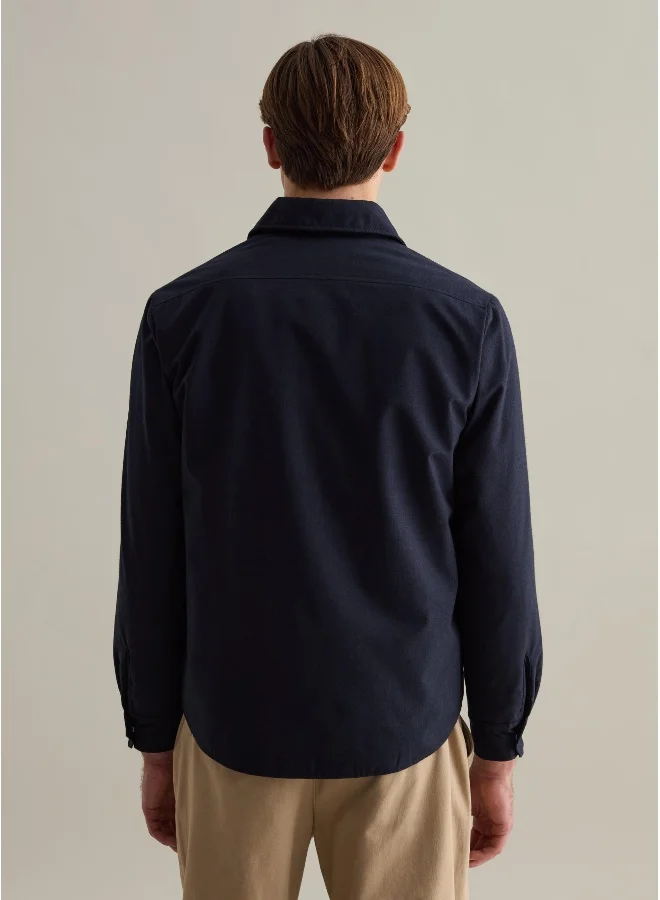 او في اس Padded shacket with buttons