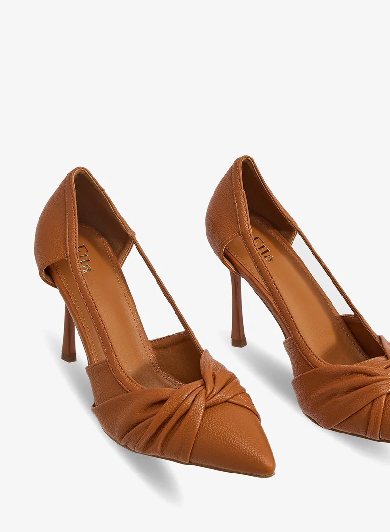ELLA Brown High Heeled Ladies Pump for Women | Best Price UAE
