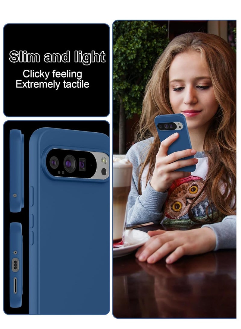 BORTONY Google Pixel 9 Pro XL Case Cover Liquid Silicone Anti-Scratch Shockproof Protective Case Anti-Fingerprint Anti-Drop Slim Cover for Pixel 9 Pro XL - Image 5