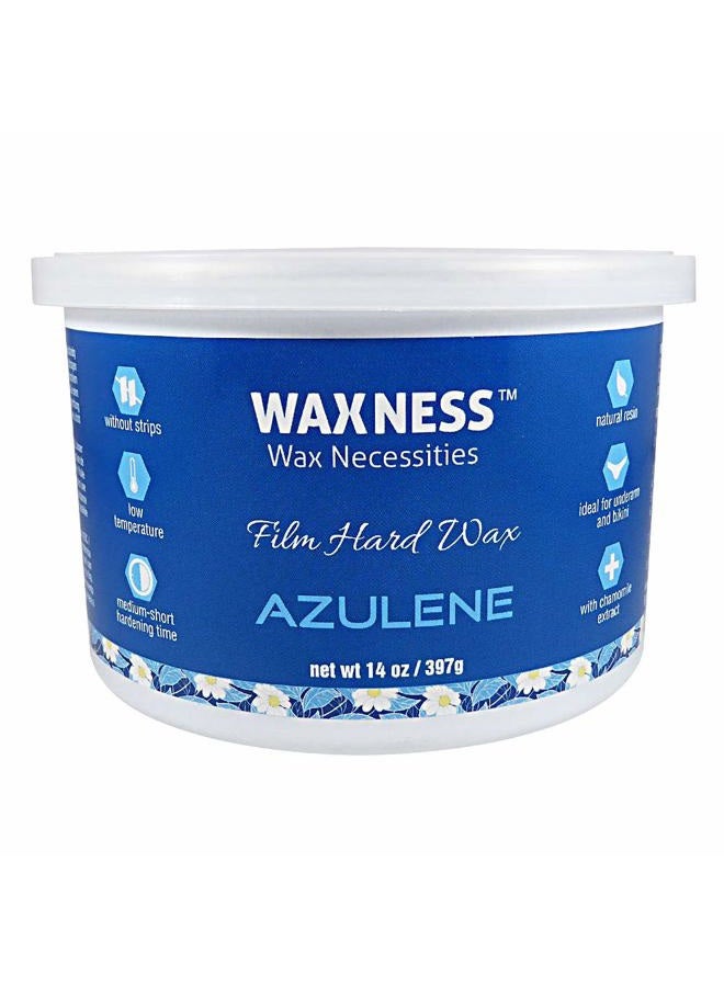 wax necessities Waxness Azulene Stripless Hard Wax Tin 14 Ounces - Image 1