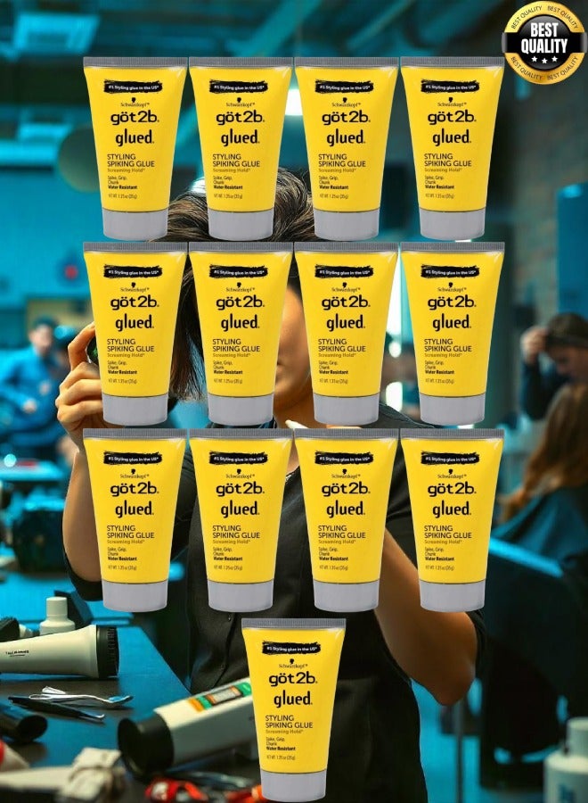 Got2b 13 Pieces Glued Styling Spiking Water Resistant Glue Unisex By Got2B 35g - Image 1