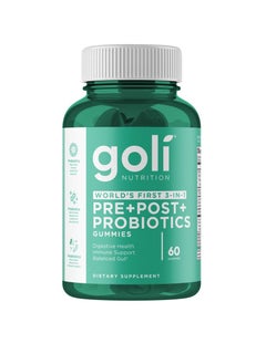 Goli Nutrition Pre+Post+Probiotics 60 Gummies  - Image 1