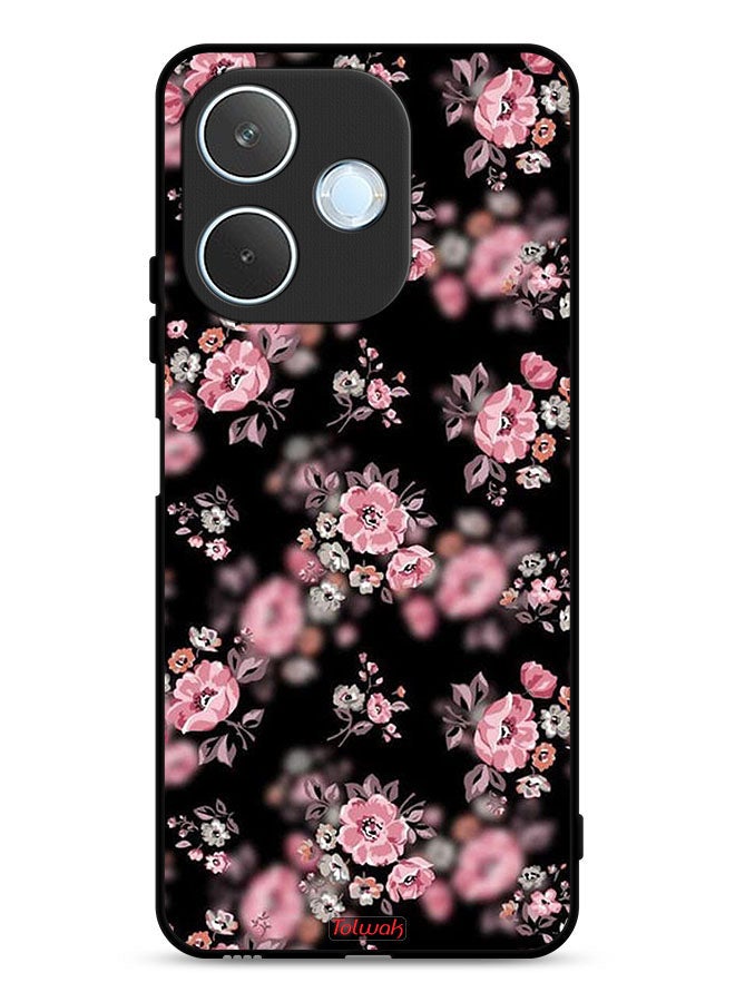 Tolwak Oppo A5 Pro Protective Case Cover Portrait Flowers Pattern - Image 1