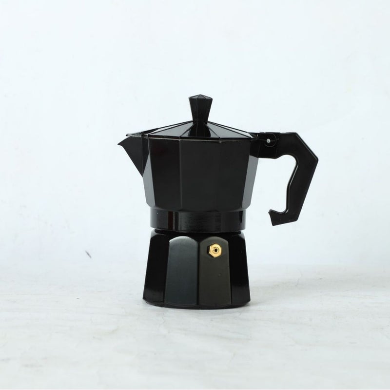 Popular Italian-Style Aluminum Moka Pot Double-Valve Coffee Pot Moka Coffee Pot Coffee Octagonal Hand-Brew Pot European Style - Image 1