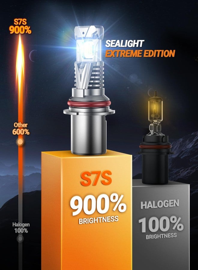 SEALIGHT S7S 9007/HB5 Light, 60000LM Brightest 6500K Cool White, 3Mins Easy Installation, 10 Years Lifespan, Plug-N-Play, IP68 Waterproof, 2 Pack - Image 3