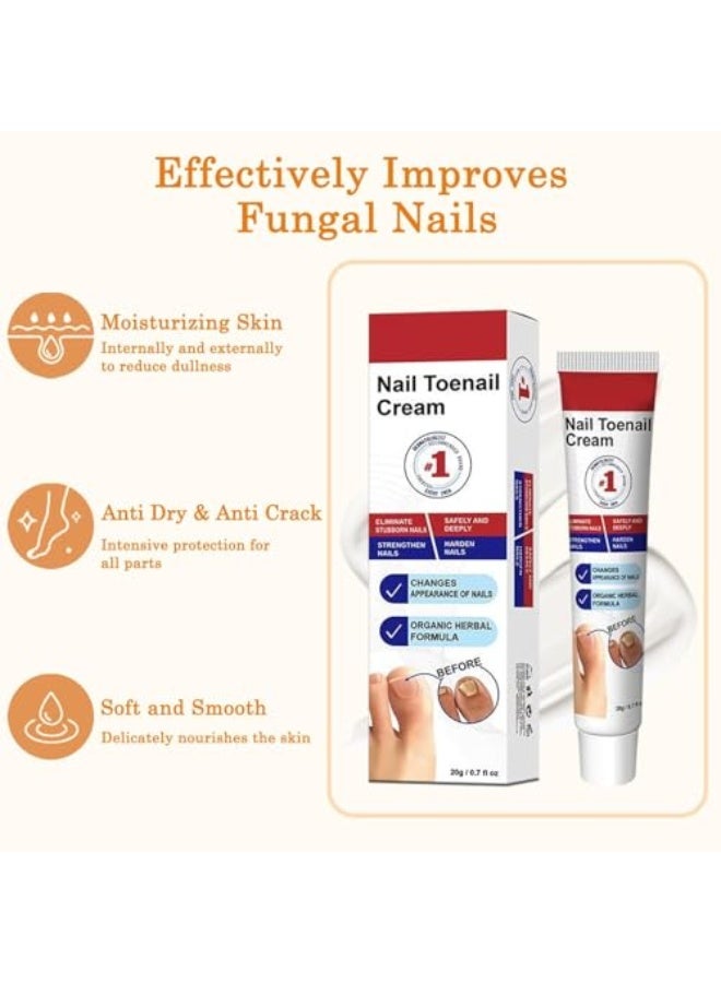 ديرمفري ® Fungal Nail Treatment Cream, Antifungal For Toenails, Paronychia & Yellow Damaged Nail Repair, Natural Botanical Formula, Deep Care & Long-Lasting Protection - Image 4