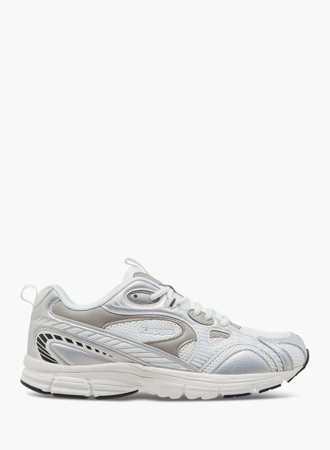 Kappa Men's Panelled Lace-Up Sports Shoes with Pull Tabs