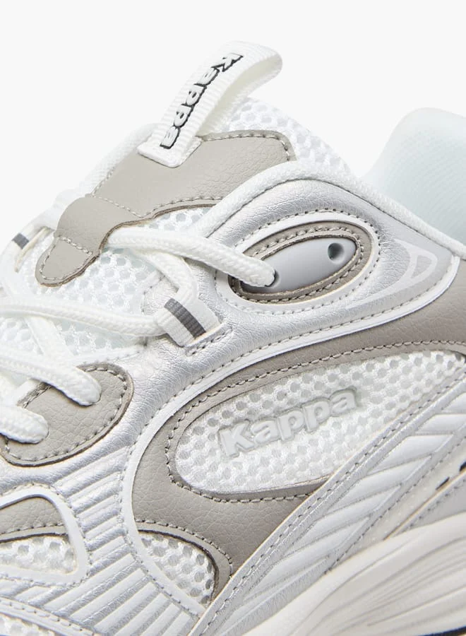 Kappa Men's Panelled Lace-Up Sports Shoes with Pull Tabs