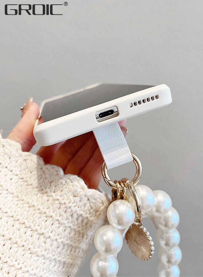 GROIC Phone Case for Huawei P60/P60 Pro 6.67 Inches Case, Cute Flower with Lovely Bracelet Chain for Women Girls Soft TPU Shockproof Protective Case Anti-lost Chain Cute Jewelry Cover  - Image 4