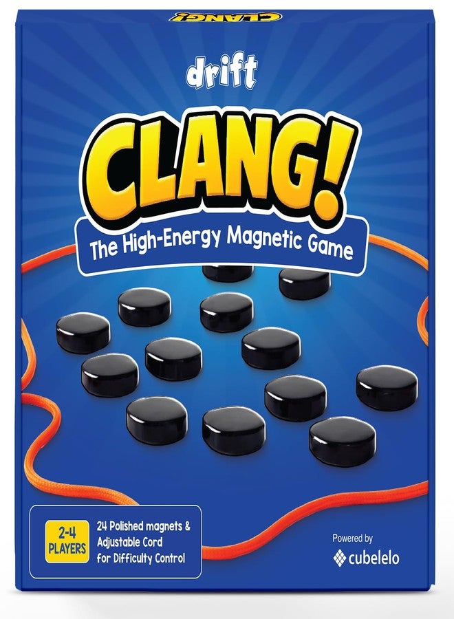 Cubelelo Drift Clang! | 2-4 Players Classic Magnetic Attraction Strategy Game | Features 24 Magnets & Adjustable Rope | Fun Gifting Toy for Family, Teens & Adults | Compact and Travel Friendly - Image 1