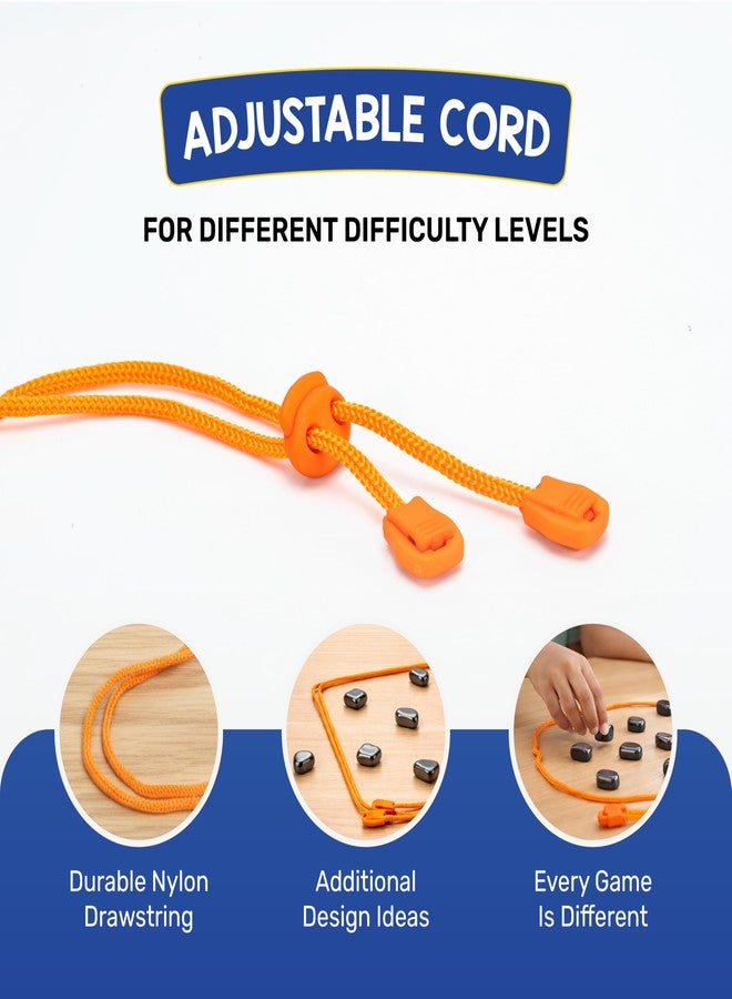 Cubelelo Drift Clang! | 2-4 Players Classic Magnetic Attraction Strategy Game | Features 24 Magnets & Adjustable Rope | Fun Gifting Toy for Family, Teens & Adults | Compact and Travel Friendly - Image 5