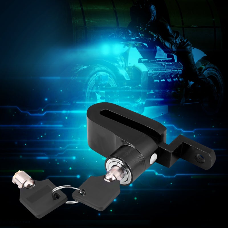 Motorcycle Disc Brake Lock CNC Machined Premium Billet Aluminum - Multiple Layers Anti-theft Wheel Rotor Lock for Motorcycle Scooter Bike - Image 2