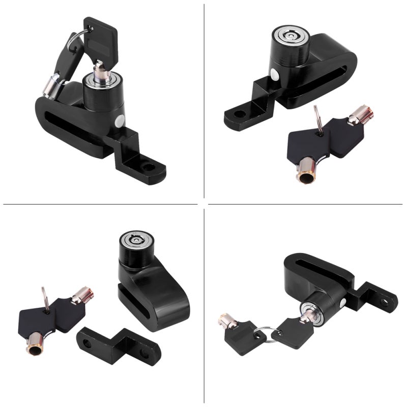 Motorcycle Disc Brake Lock CNC Machined Premium Billet Aluminum - Multiple Layers Anti-theft Wheel Rotor Lock for Motorcycle Scooter Bike - Image 3