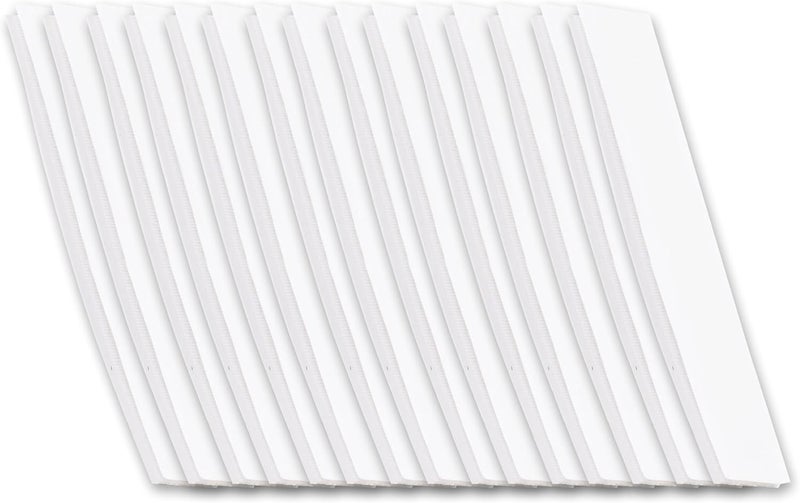 FIS Hook & Loop Tape Pads 20x100mm Rectangle, White, Pack of 15 – Self Adhesive Fastener Strips for Home, School & Office - Image 4