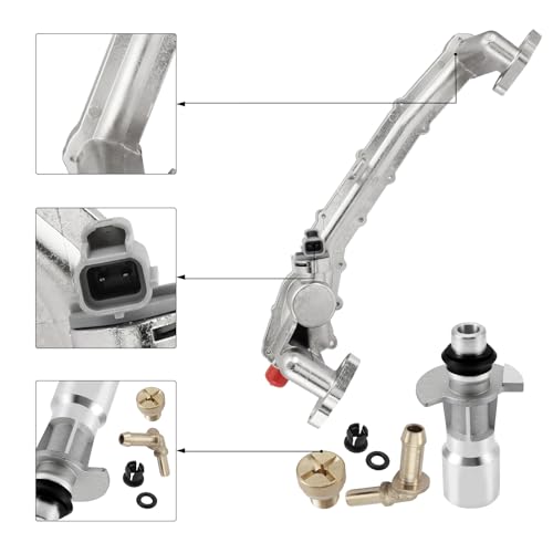 AULINK OEM Part LR090630 Aluminum Water Pump Thermostat Top Crossover Hose Only Fit 50L For 20102020 Land Rover LR4Range RoverRange Rover Sport 50L V8 LR109402 LR122709 LR087559 LR077042 - Image 3