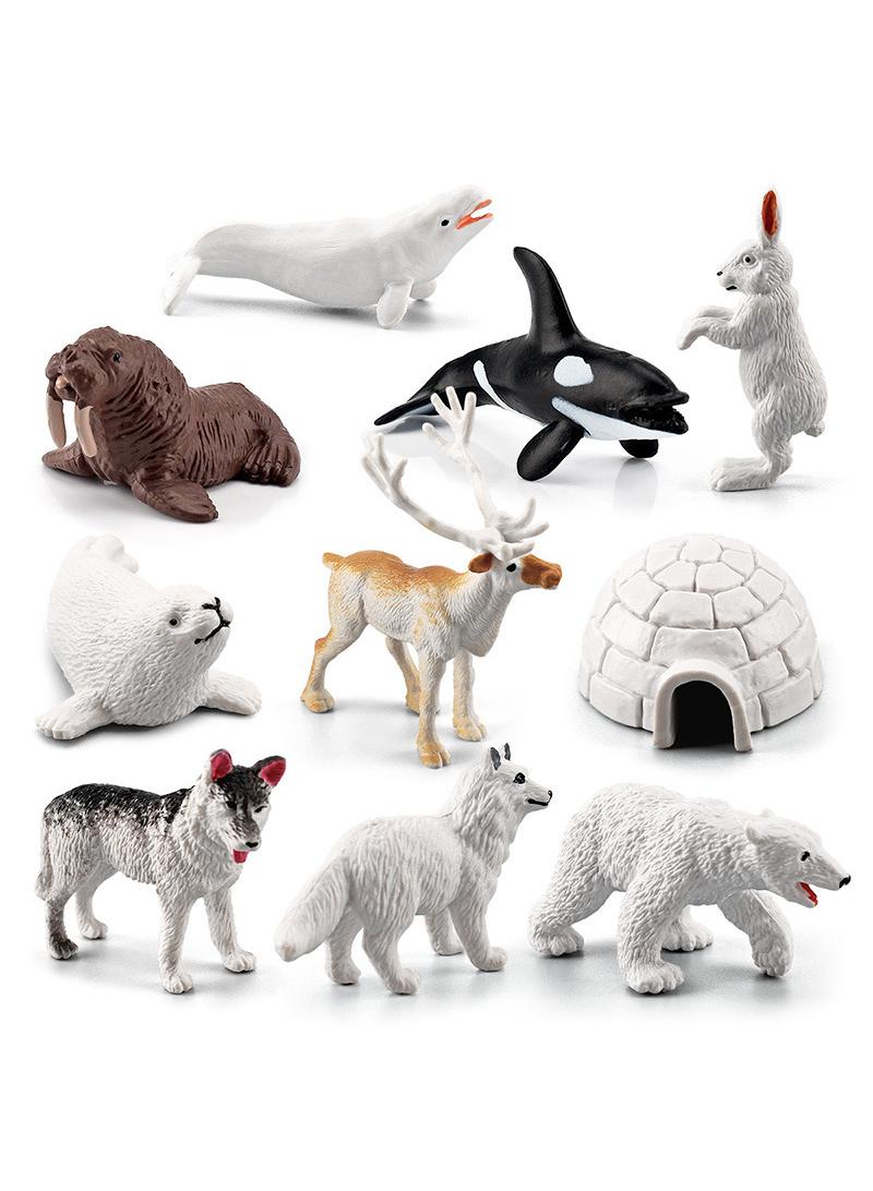 general 10 Pcs Polar Animals Figurines Arctic Animal Toy Figurines Set Realistic Animal Models Arctic Circle Ocean Sea Animal Figurines Playset For Kids Educational Toys - Image 1