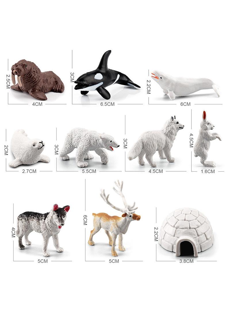 general 10 Pcs Polar Animals Figurines Arctic Animal Toy Figurines Set Realistic Animal Models Arctic Circle Ocean Sea Animal Figurines Playset For Kids Educational Toys - Image 3