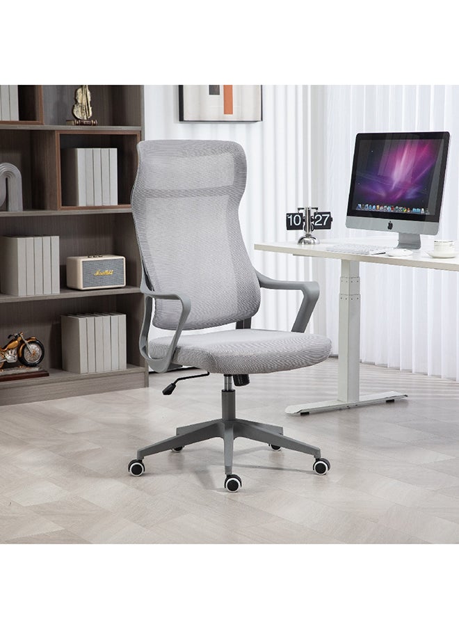 Home Box Berlin Mesh High Back Office Chair Grey 59 x 129 x 61 cm - pzsku/Z781B4C5743450AE2D691Z/45/_/1716292831/444e3ea8-016e-4d8c-a741-744305803aff