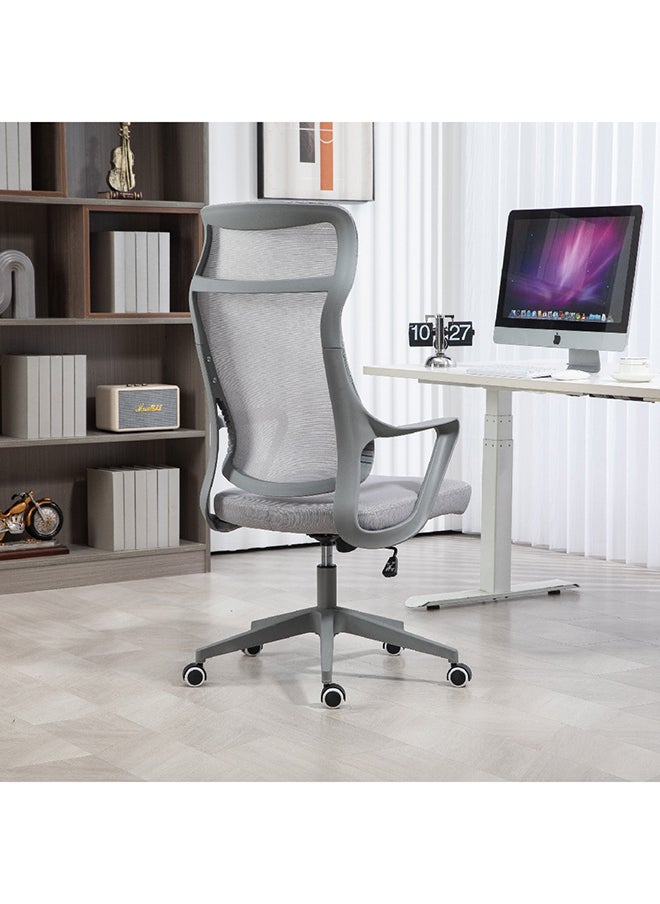 Home Box Berlin Mesh High Back Office Chair Grey 59 x 129 x 61 cm - pzsku/Z781B4C5743450AE2D691Z/45/_/1716292835/a6f45bcc-c191-4a5b-b52a-18531ac4471a