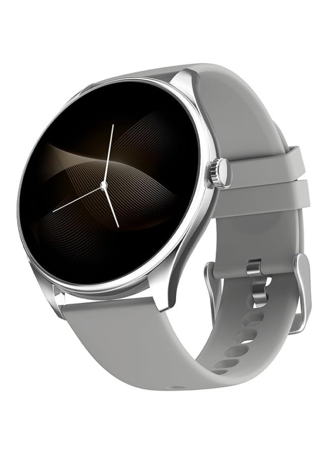 Noise Twist 2 Smart Watch with 1.43” AMOLED Screen, AI Search & Voice Assistant, Bluetooth Calling, Stainless Steel Back, 7-Day Battery, 100+ Watch Faces, Health Suite, IP68 (Cloud Grey) - Image 1
