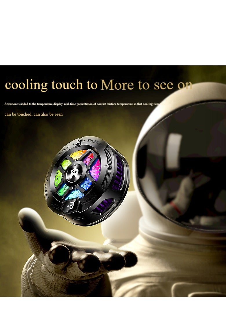REMAX Phone Cooler, Phone Cooling Fan for Gaming, 2 Modes, Adsorption Design, Semiconductor Phone Cooler with RGB Light,Mini Phone Cooler for Mobile Phone Tablet PC  - Image 5