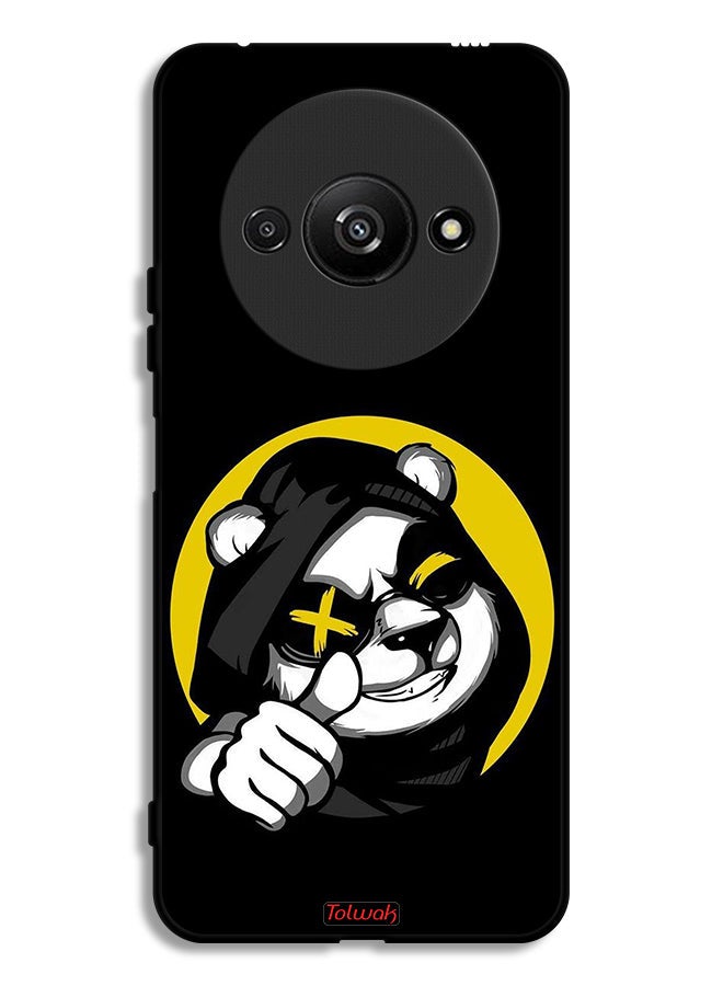 Tolwak Xiaomi Redmi A3 4G Protective Case Cover Marshmallow Cute Cat - Image 1