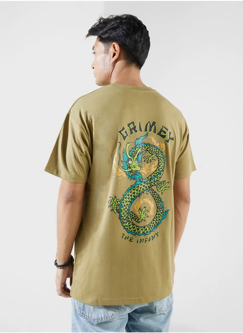 Grimey The Lucky Dragon Regular T-Shirt