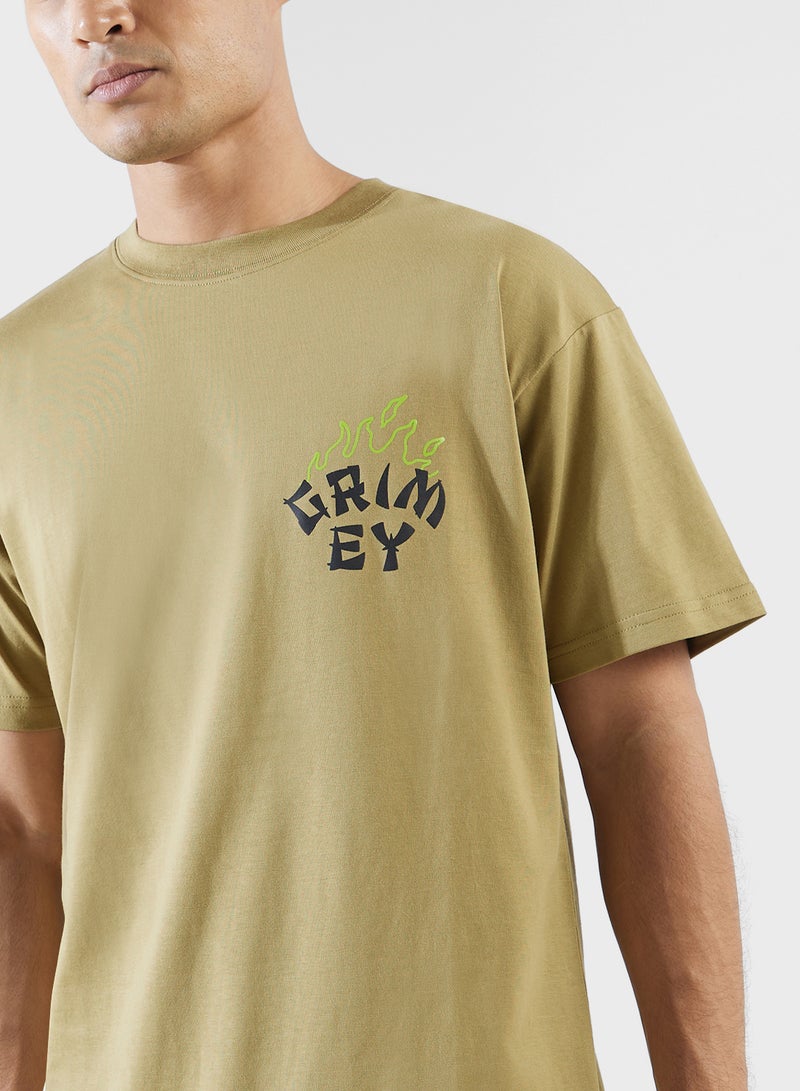 Grimey The Lucky Dragon Regular T-Shirt - Image 3