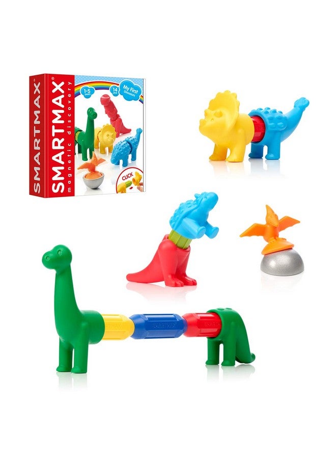SmartMax سمارت ماكس ديناصوراتى الأولى - مجموعة بناء حيوانات ممتعة تركز على STEM للأعمار من 1-5 - Image 1