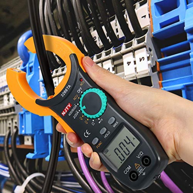 Digital Clamp Meter 2000 Counts Auto Range Multimeter with NCV Test ACDC Voltage Portable Handheld Multimeter LCD Diaplay Measuring AC t Resistance Continuity Diode DOOMUN - Image 4