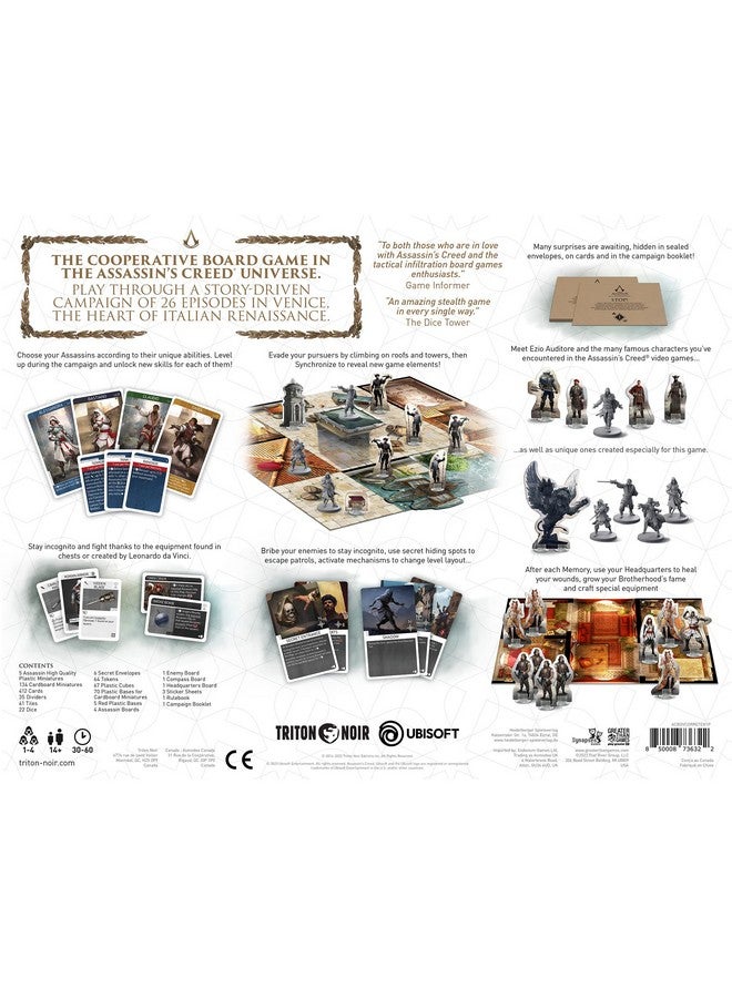 Synapses Games | Assassin’S Creed®: Brotherhood Of Venice | Strategy Board Game | Miniatures Campaign | 1 To 4 Players | 30+ Minutes | Ages 14+ - Image 2